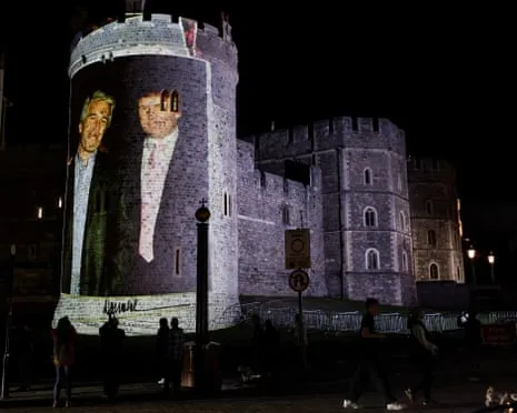 Four Individuals Apprehended After Projections of Donald Trump and Jeffrey Epstein Displayed on Royal Windsor Castle