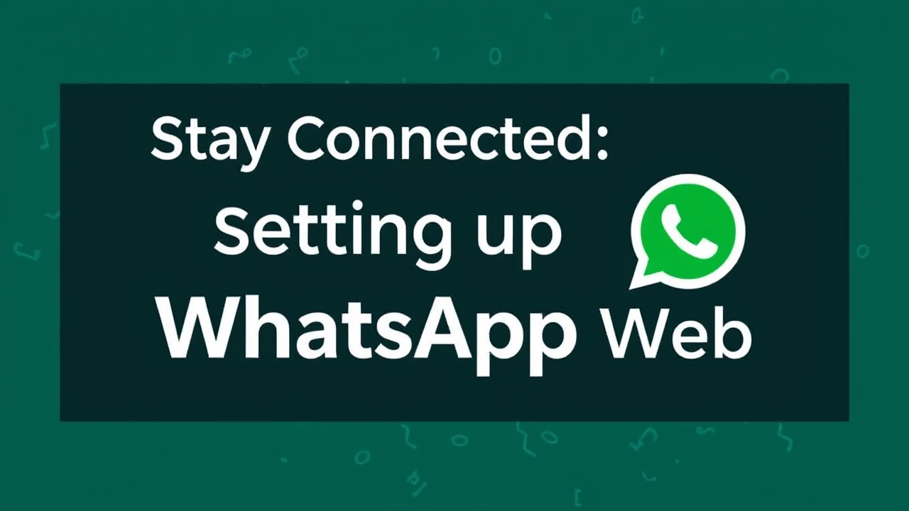 Stay Connected: The Ultimate Guide to Setting Up WhatsApp Web