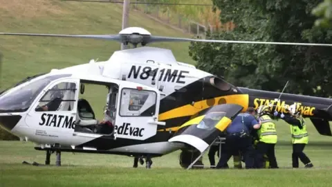 A group of law enforcement personnel shot in Pennsylvania, with three in grave condition