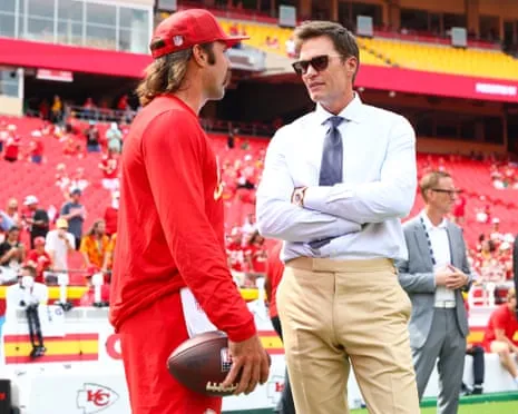 Tom Brady sparks online backlash following being spotted in Vegas coaching booth